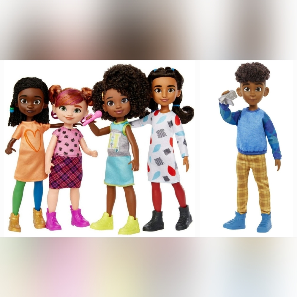 : * 5 Karma's World dolls  Sabyia Demi Switch Karma & Winston Netflix karma